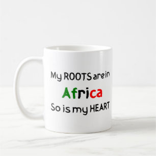 tasse de café aux racines africaines