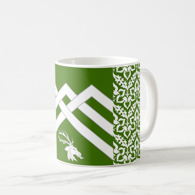 Tasse de café avec badge de la population du canto (Devant droit)