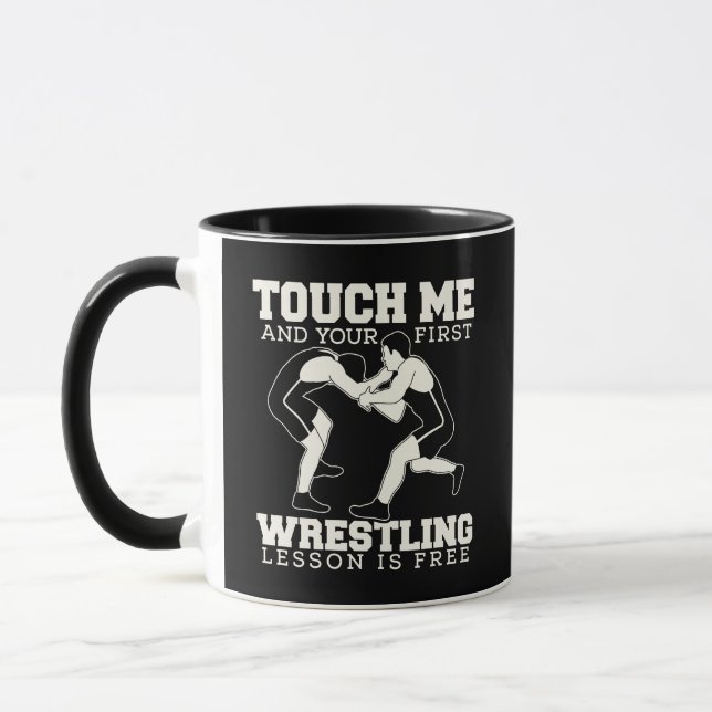 Tasse de café avec citation amusante de leçon de l (Gauche)