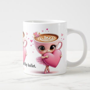 Tasse de café avec citation de danseur de ballet