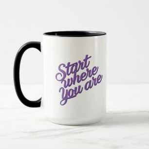 Tasse de café avec citation inspirante