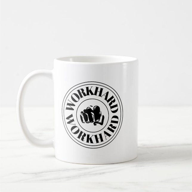 Tasse de café avec citation motivationnelle de tra (Gauche)