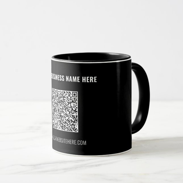 Tasse de café avec code QR personnalisé pour la pr (Devant droit)