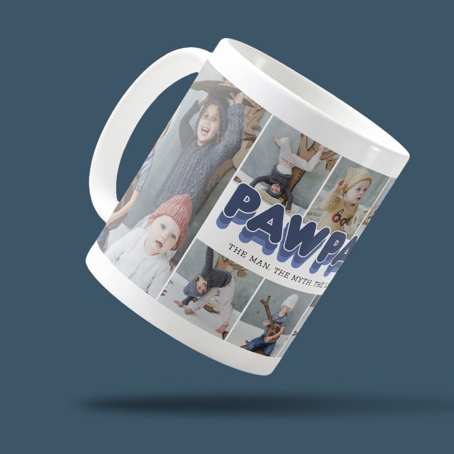 Tasse de café avec collage de photos de légende de (Créateur téléchargé)