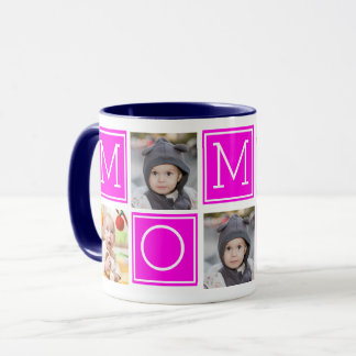 Tasse de café avec collage de photos personnalisée