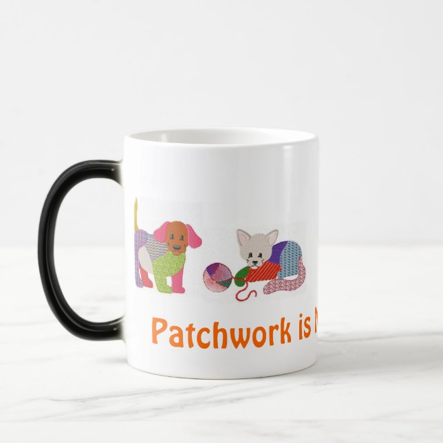 Tasse de café avec des animaux familiers de (Gauche)