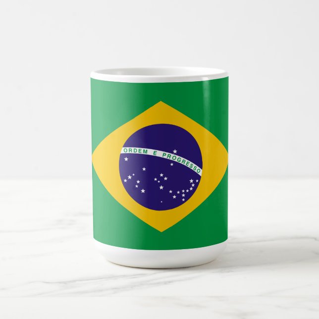 Tasse de café avec drapeau du Brésil (Centre)
