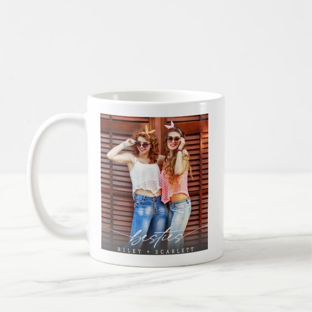 Tasse de café avec écriture de photo de meilleures (Gauche)