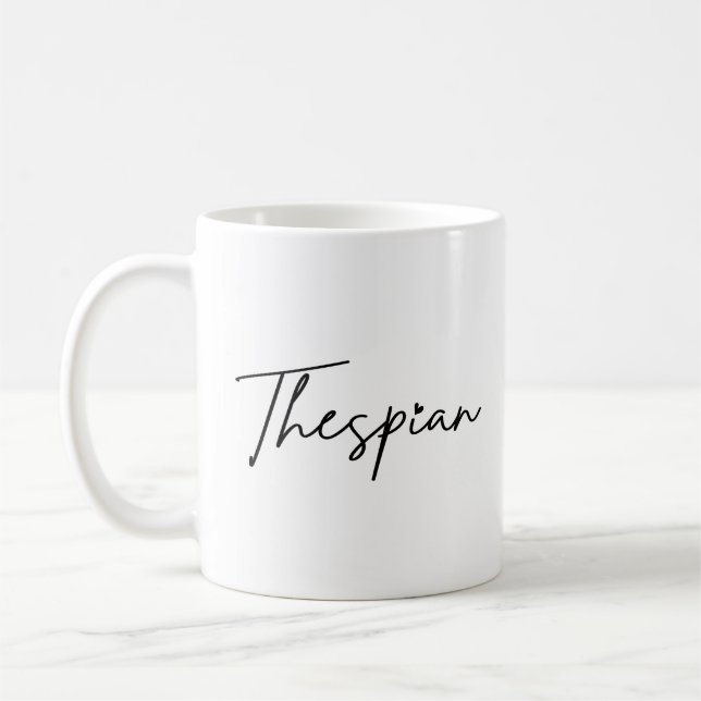 Tasse de café avec écriture noire erreur typograph (Gauche)