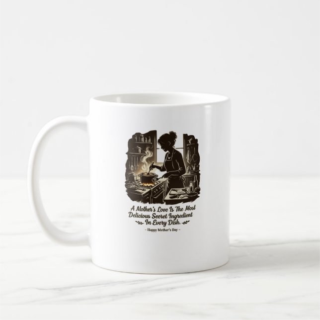 Tasse de café avec ingrédient secret de l'amour ma (Gauche)