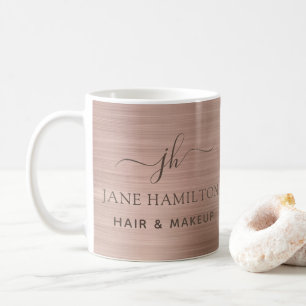 Tasse de café avec initiale et nom personnalisés