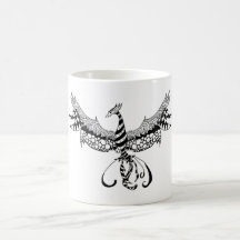 Tasse de café avec la conception de Phoenix