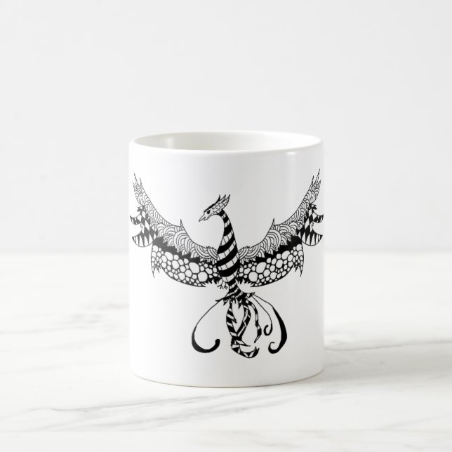 Tasse de café avec la conception de Phoenix (Centre)