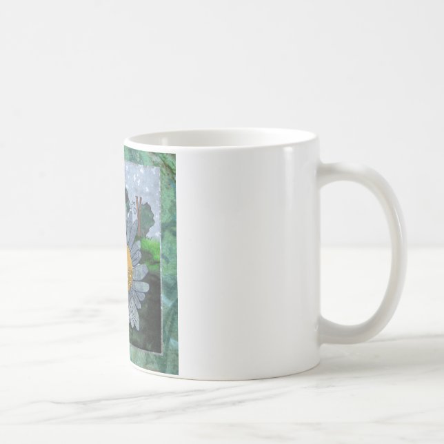 Tasse de café avec l'abeille et la fleur (Droite)