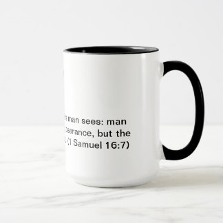 Tasse de café avec le 16:7 de Samuel du vers 1 de