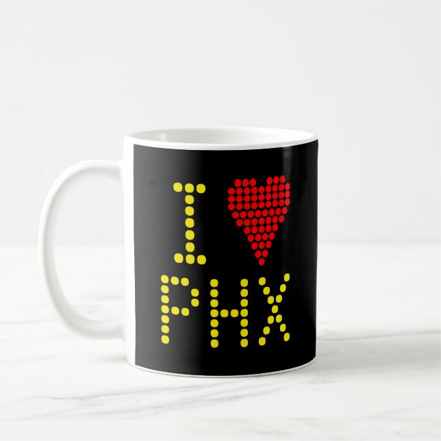 Tasse de café avec le code aéroportuaire favori (Gauche)