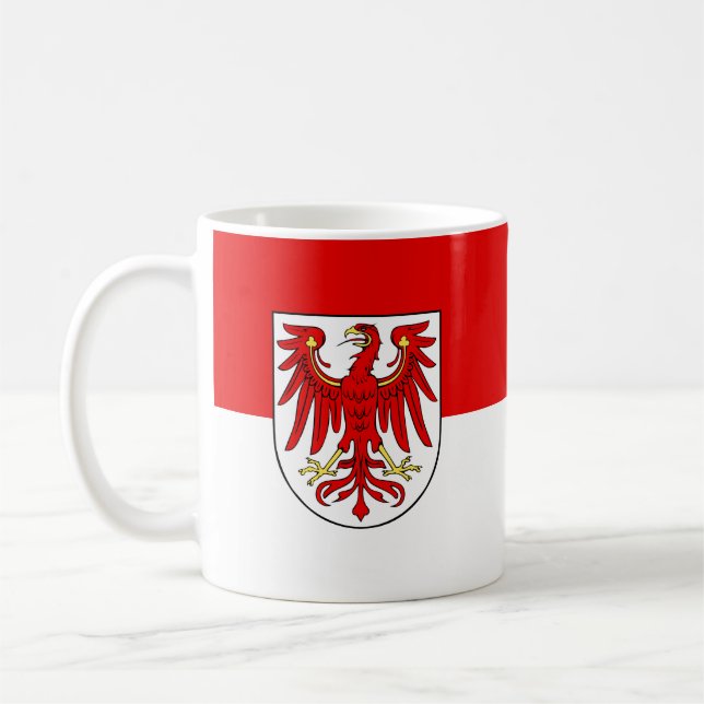 Tasse de café avec le drapeau de Brandebourg (Gauche)