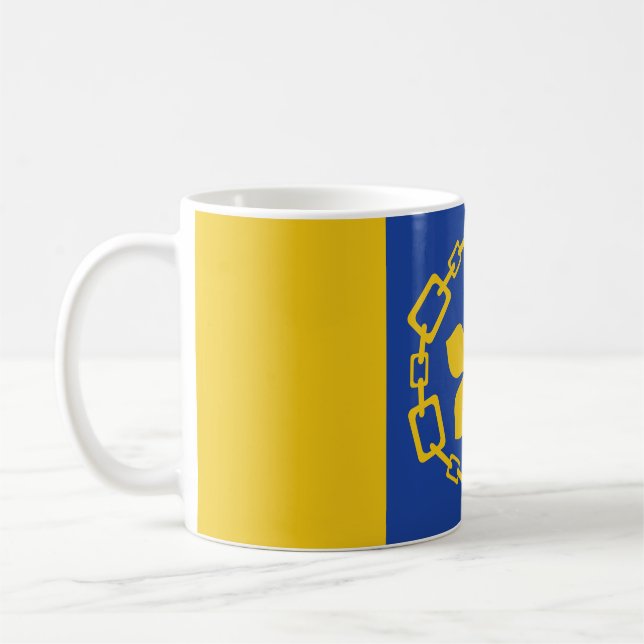 Tasse de café avec le drapeau de Hamilton, Ontario (Gauche)
