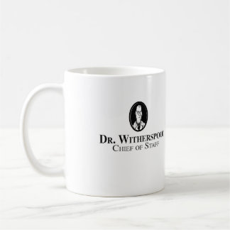 Tasse de café avec le logo de "Dr. Witherspoon"