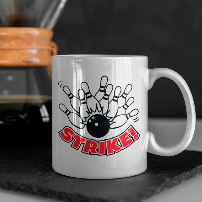 Tasse de café avec logo de bowling 10 quilles - St (Créateur téléchargé)