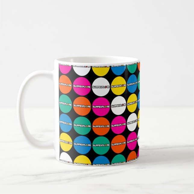 Tasse de café avec logo surfEXPLORE (Gauche)