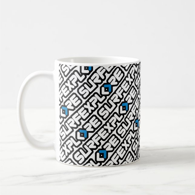 Tasse de café avec logo surfEXPLORE (Gauche)