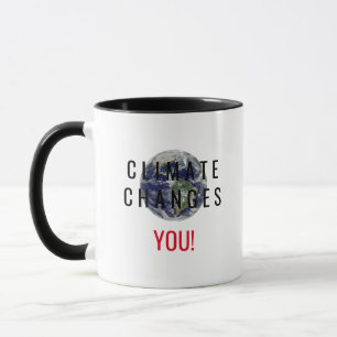 Tasse de café avec message de sensibilisation au c