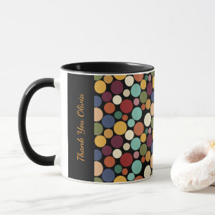 Tasse de café avec message personnalisé et cercle