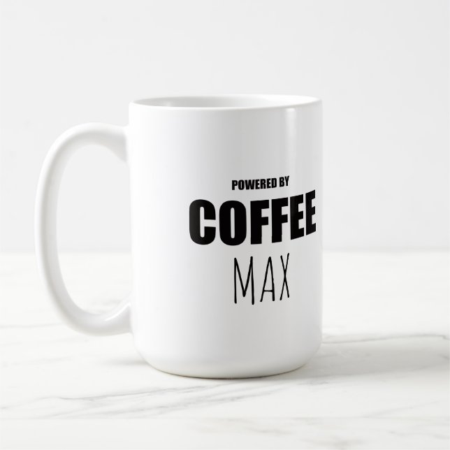 Tasse de café avec nom de l'animal personnalisé |  (Gauche)