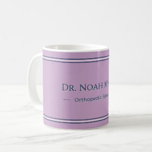 Tasse de café avec nom et profession personnalisés