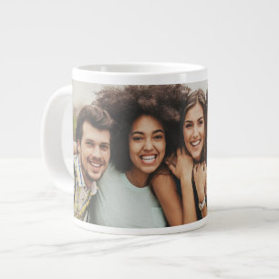 Tasse de café avec photo d'amis