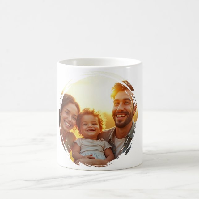 Tasse de café avec photo de famille (Centre)