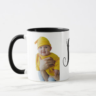 Tasse de café avec photo et nom personnalisés