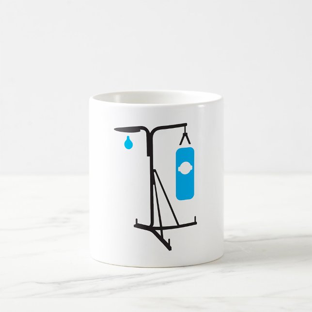 Tasse de café avec sac de frappe de boxe (Créateur téléchargé)