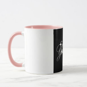 Tasse de café avec typographie inspirante « Trouve