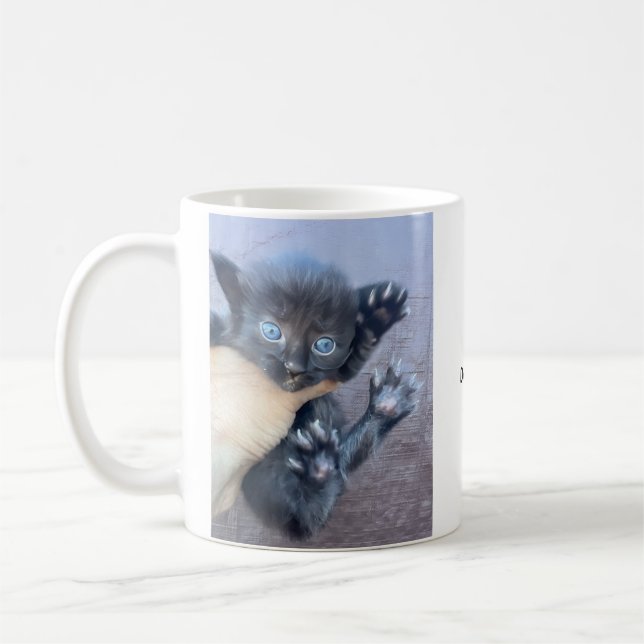 Tasse de café avec un chaton : Ne m'ennuyez pas (Gauche)