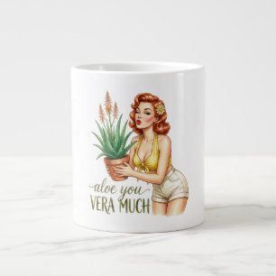 Tasse de café avec un jeu de mots de jardinage Alo