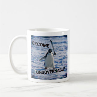 Tasse de café avec un mème de pingouin drôle – “De