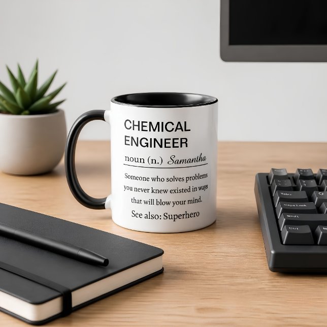 Tasse de café avec une définition drôle d'ingénieu (Créateur téléchargé)