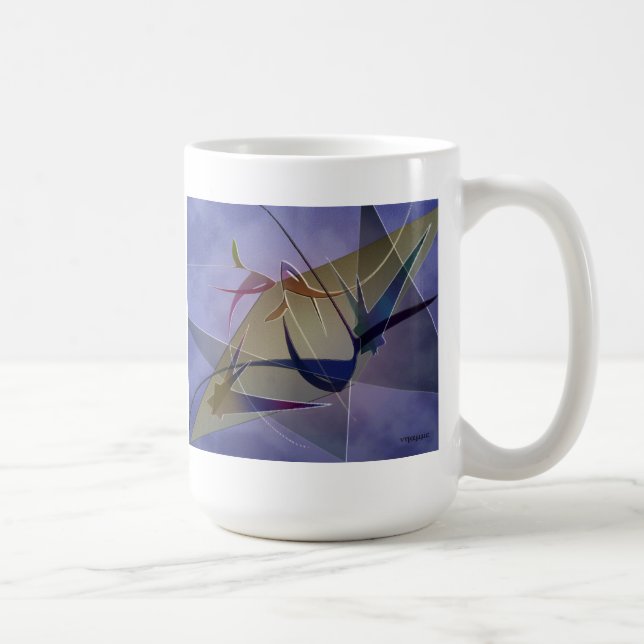 tasse de café avec une peinture (Droite)