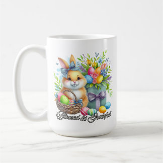 Tasse de café Bénédictions de Pâques - Bénie et re