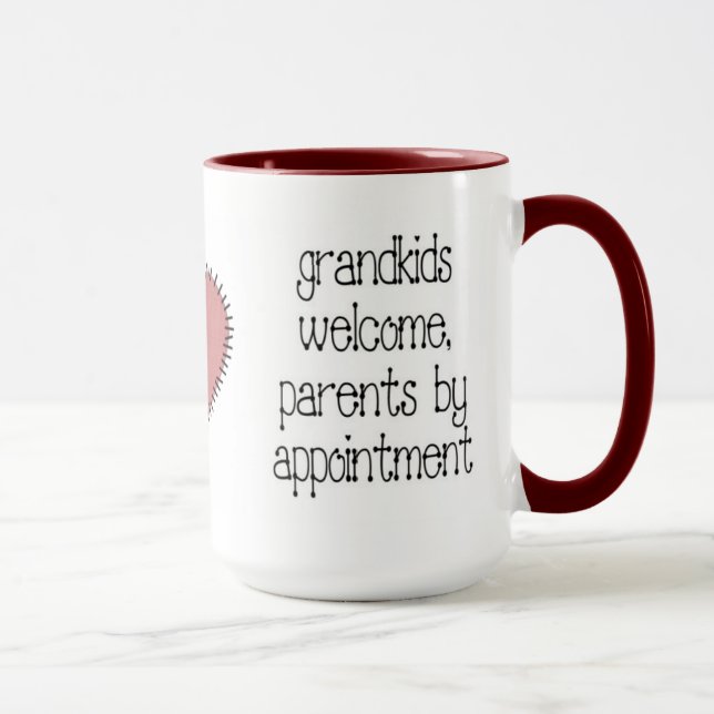 Tasse de café Bienvenue aux petits-enfants (Droite)