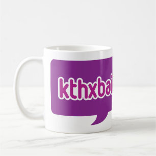 tasse de café blanc de kthxbai