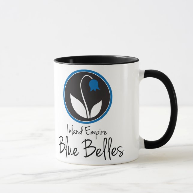 Tasse de café bleue de belles (Droite)