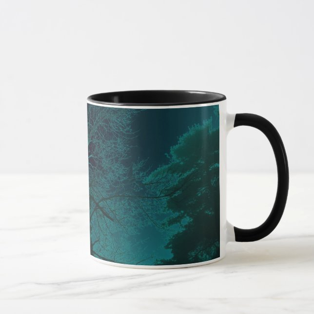 Tasse de café bleue de brouillard (Droite)
