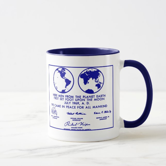 Tasse de café bleue "de PLAN d'APOLLO (Droite)