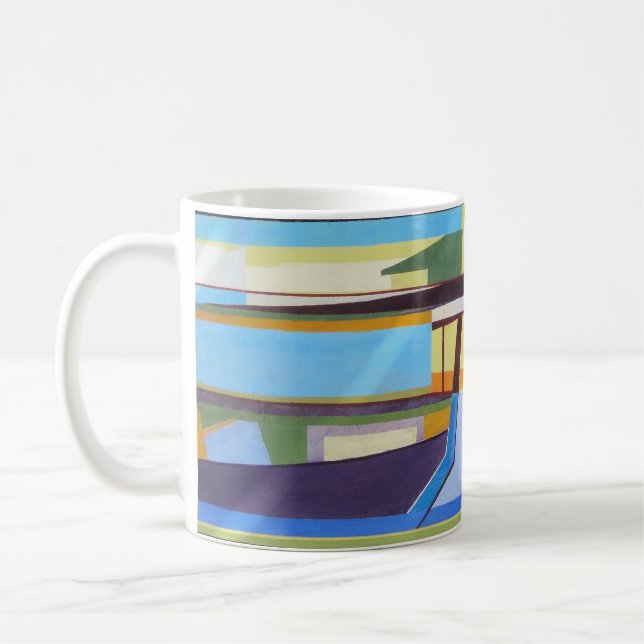 Tasse de café bleue multi (Gauche)