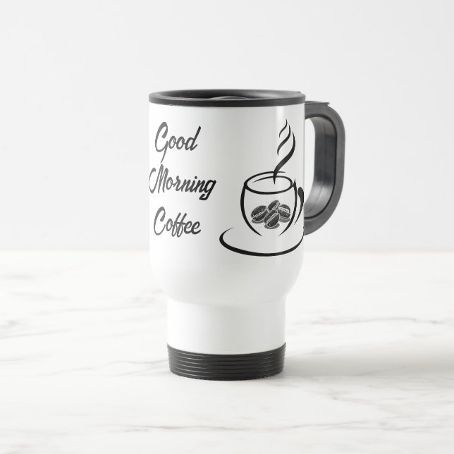 Tasse de café Bonjour (Devant droit)
