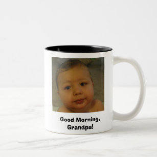 tasse de café, bonjour, grand-papa !