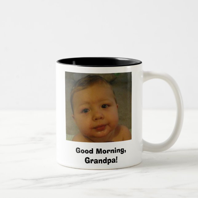 tasse de café, bonjour, grand-papa ! (Droit)
